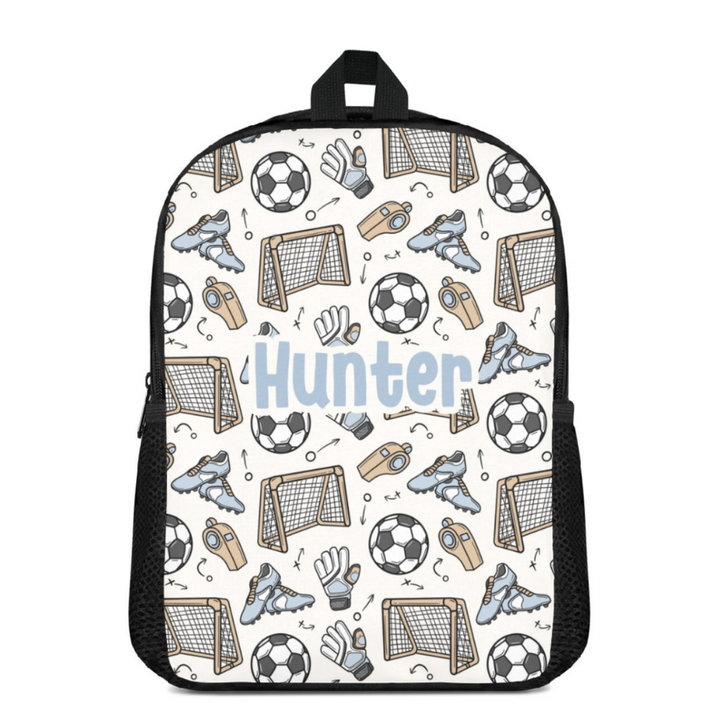Custom Name Double Pocket School Bag