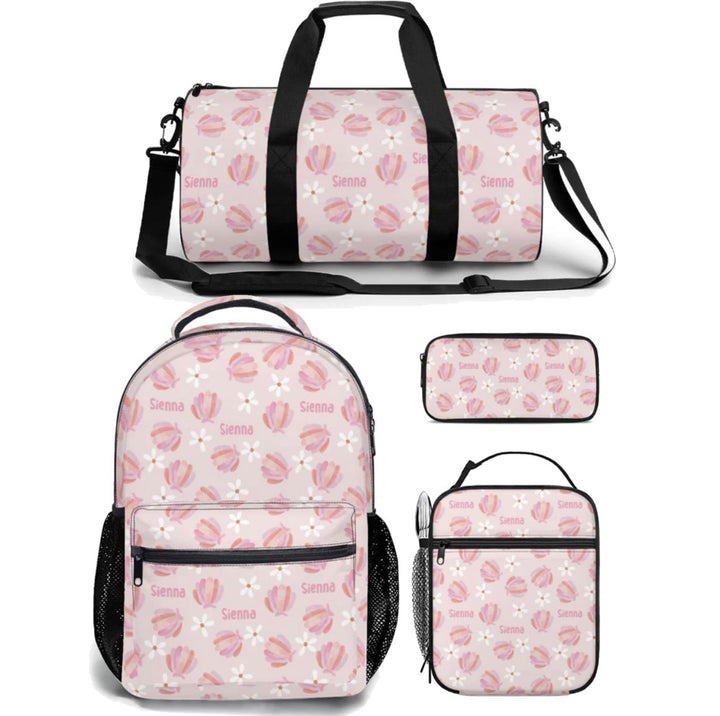 girls backpack lunch bag duffle bag combo
