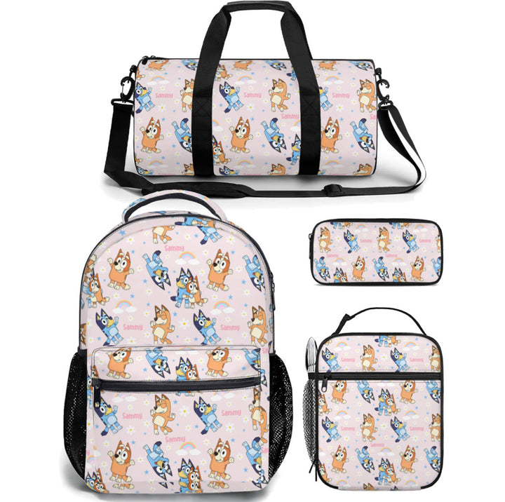 Personalised Duffle Bag, Backpack, Lunch Bag + Pencil Case Value Combo