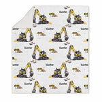 boys personalised sherpa blankets