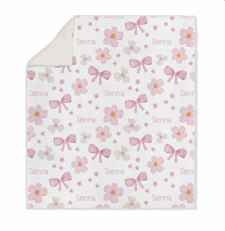 Personalised Kids Luxe Sherpa Blanket