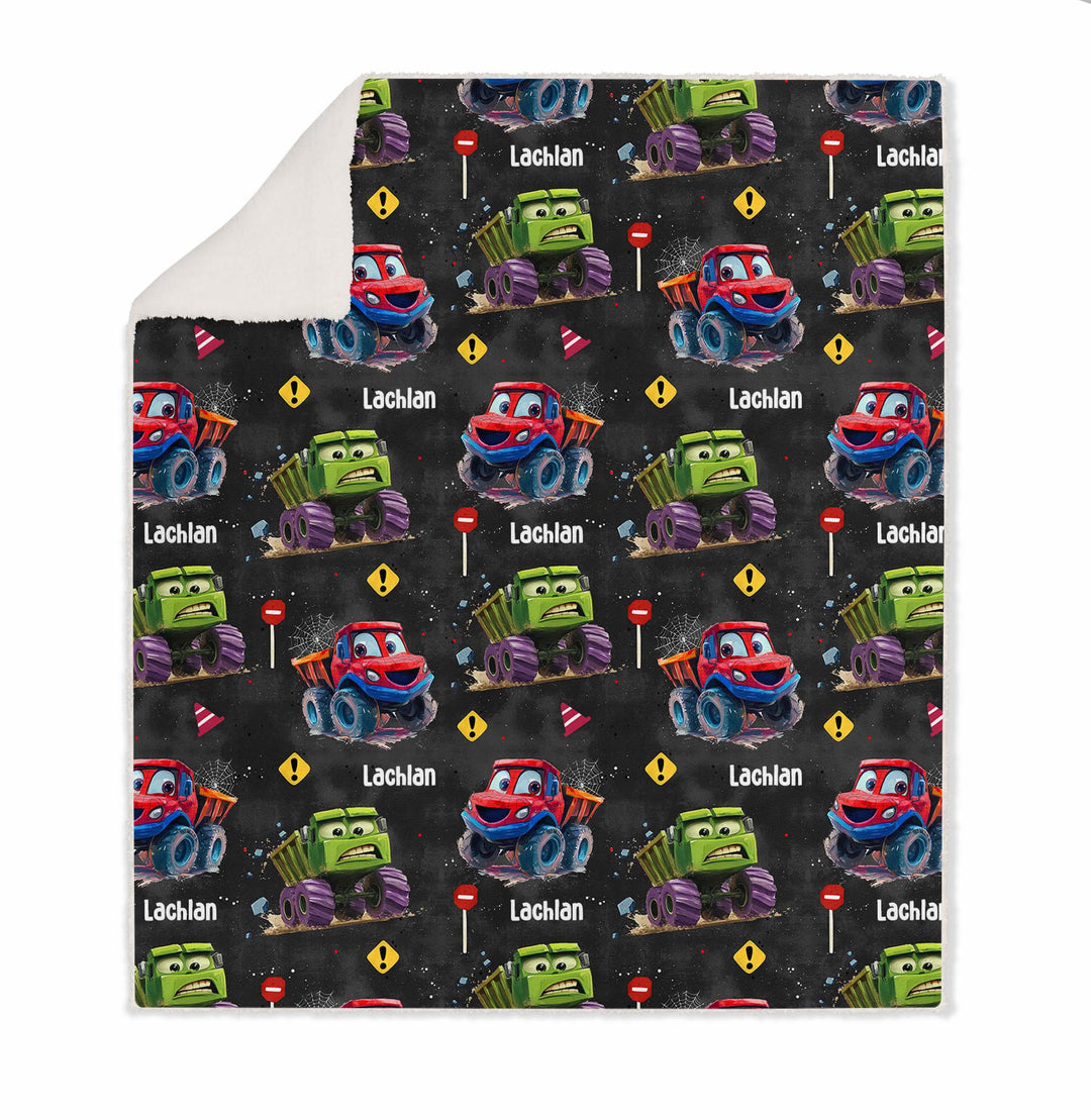 Personalised Kids Luxe Sherpa Blanket