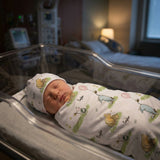 Personalised Swaddle & Beanie Set