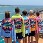 Cruise Crew 2026 beach towel personalised with each name, cruise gift