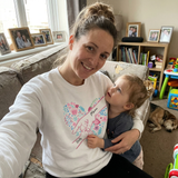 Personalised Floral Heart Sweatshirt