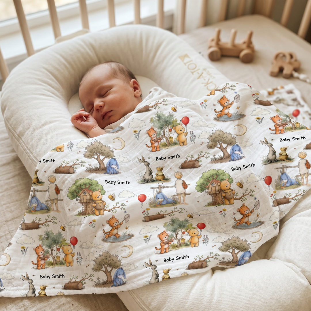 Personalised Muslin Swaddle Wrap