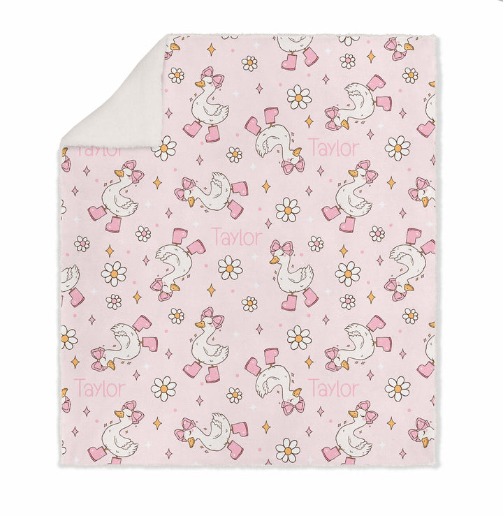 Personalised Kids Luxe Sherpa Blanket