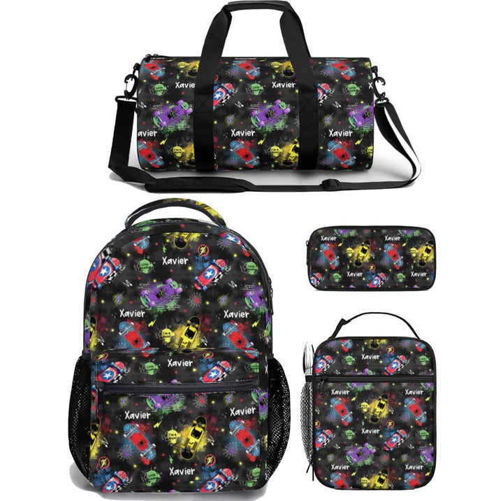 Personalised Duffle Bag, Backpack, Lunch Bag + Pencil Case Value Combo