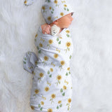 floral baby swaddle
