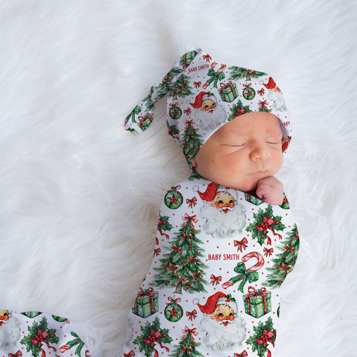 Christmas Swaddle Wrap & Beanie