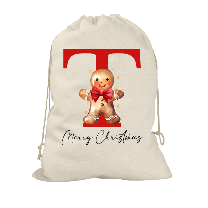 Gingerbread Man Santa Sack
