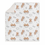 TEDDY BEAR BLANKET WITH NAME