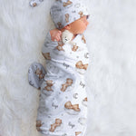 teddy bear baby swaddle