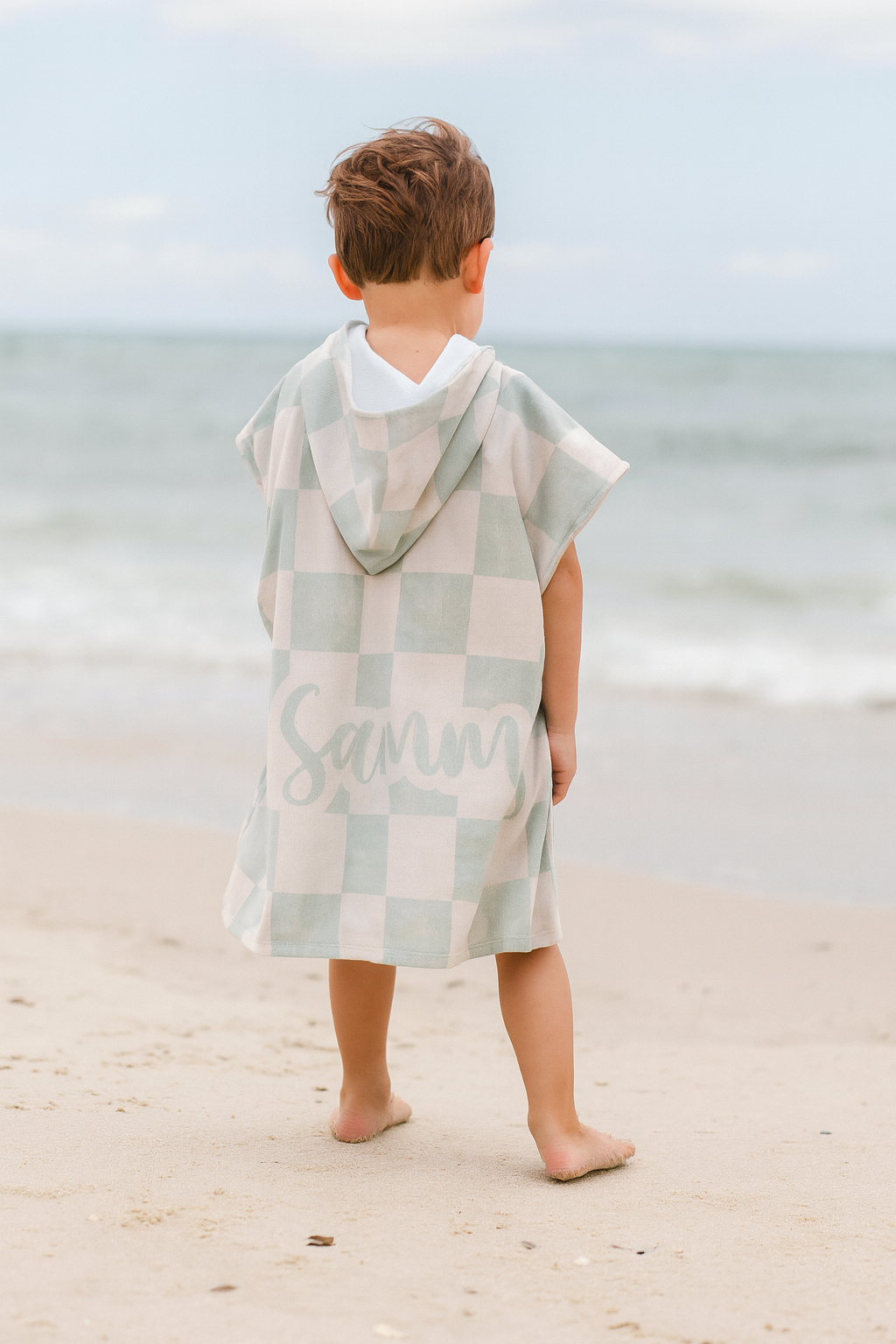 Check Hooded Towel