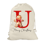 Gingerbread Man Santa Sack