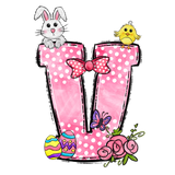 Easter Bow Initial Enamel Mug