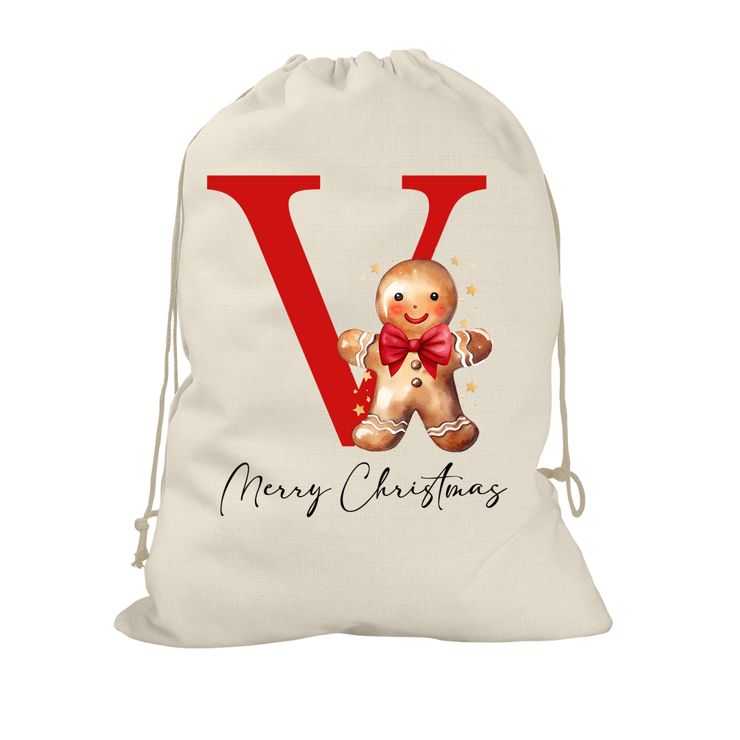 Gingerbread Man Santa Sack