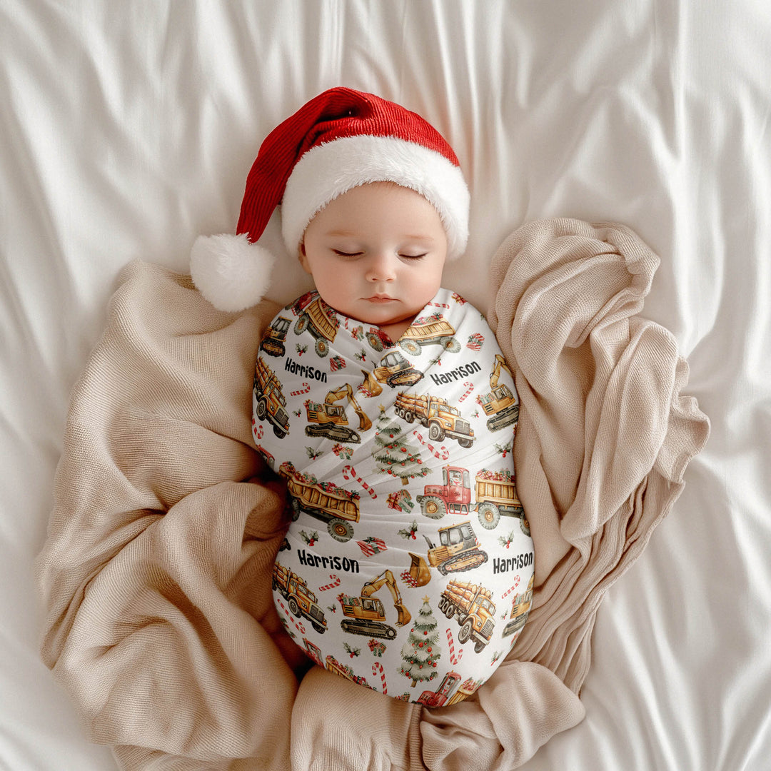 Christmas Swaddle Wrap & Beanie