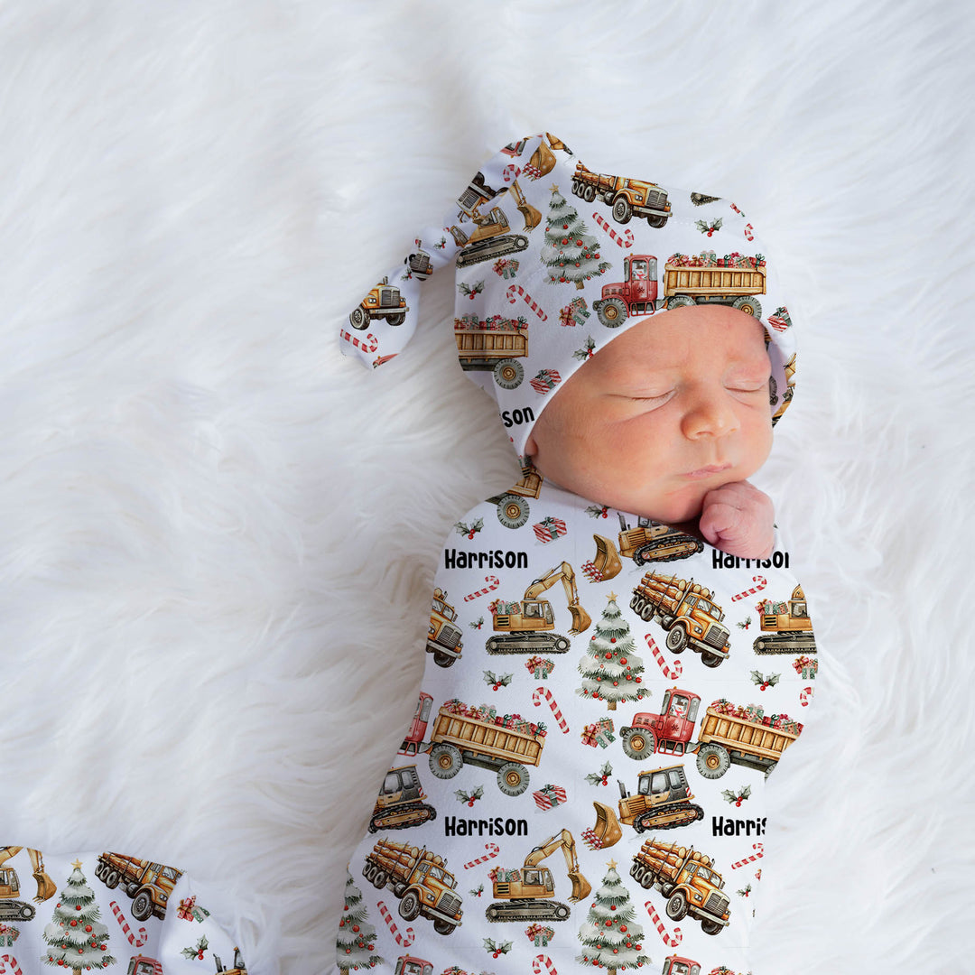 Christmas Swaddle Wrap & Beanie