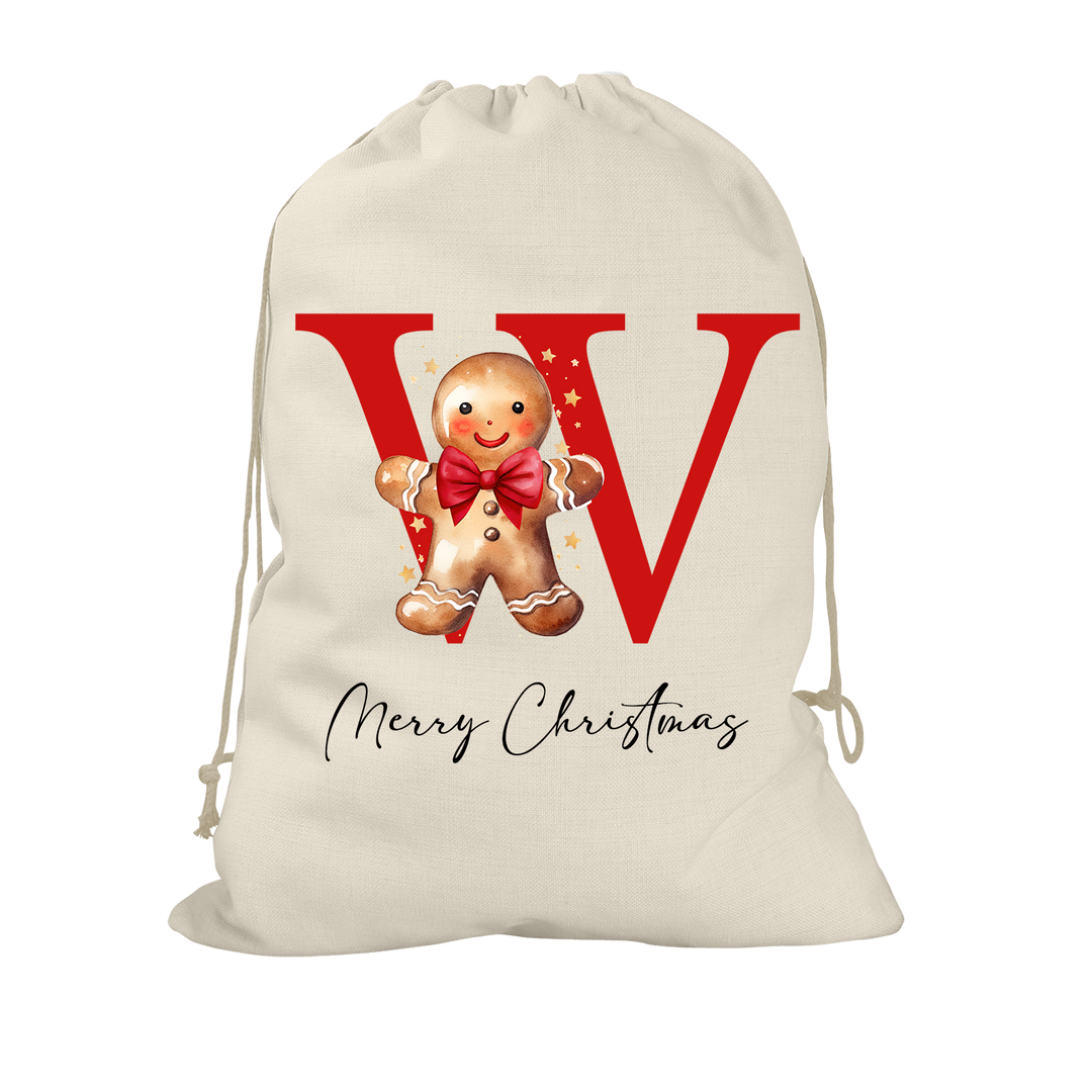 Gingerbread Man Santa Sack