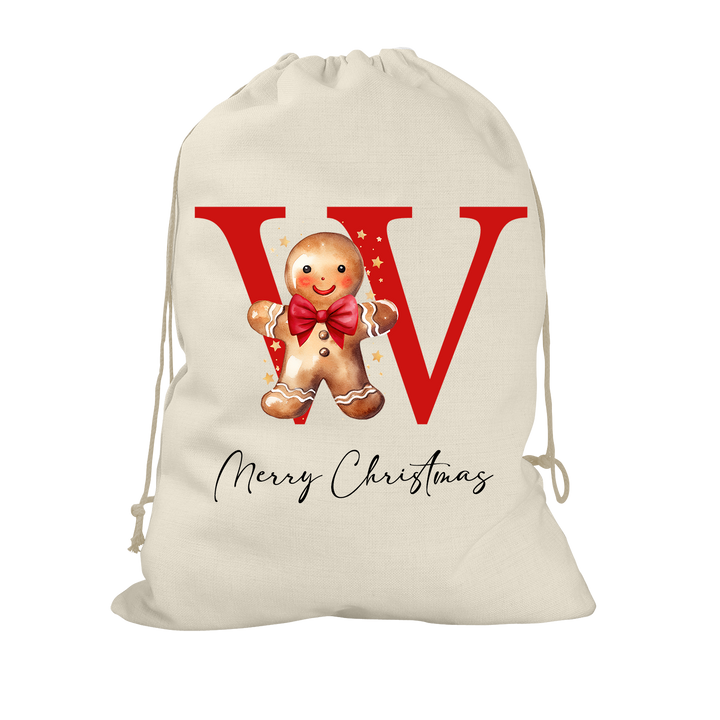 Gingerbread Man Santa Sack