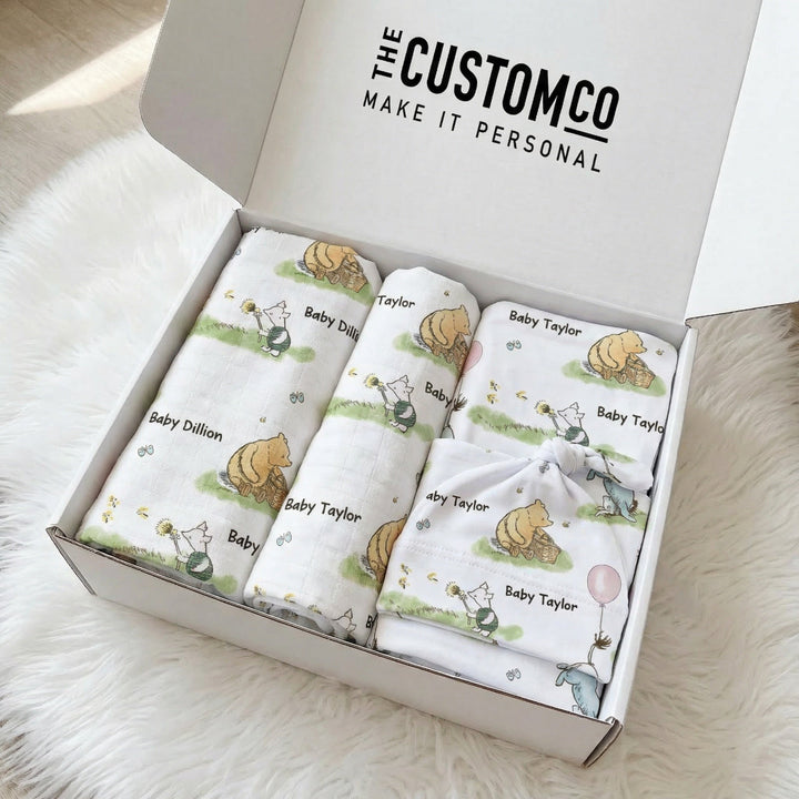 Personalised Newborn Essentials Gift Bundle