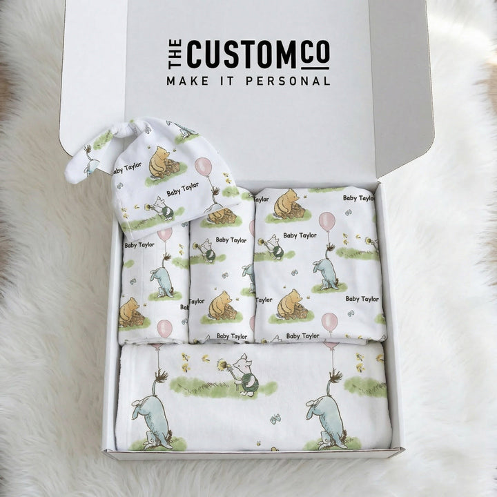 Personalised Newborn Essentials Gift Bundle