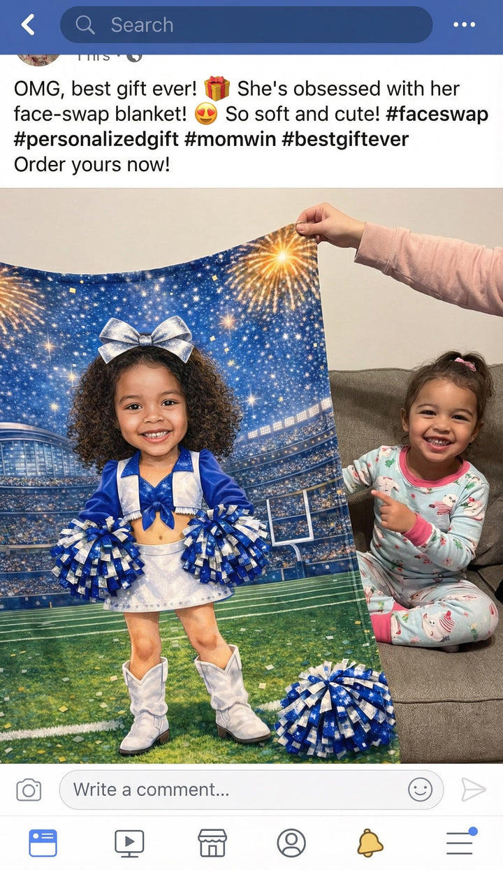 Personalised Photo Face Swap Blanket