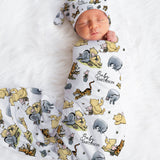 winnie the pooh custom swaddle