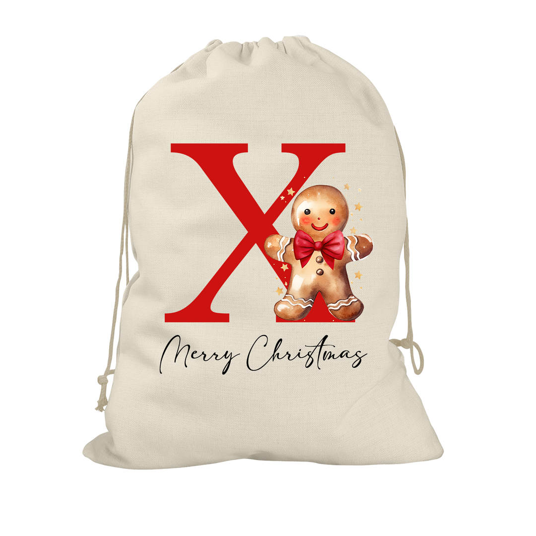 Gingerbread Man Santa Sack