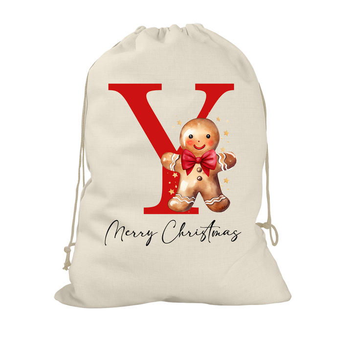 Gingerbread Man Santa Sack