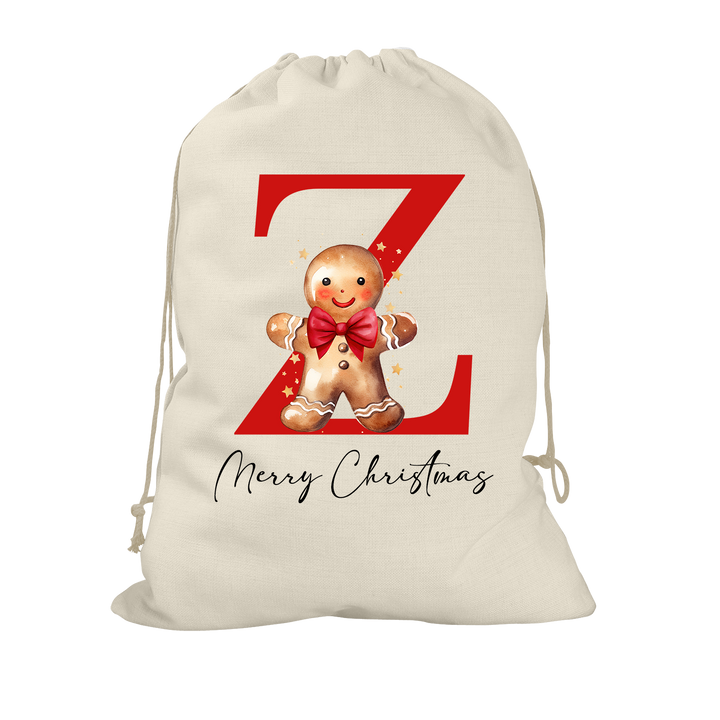 Gingerbread Man Santa Sack